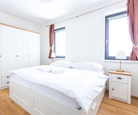 Ložnice apartmánu Adina 4 komplexu Ski Chalet Klínovec