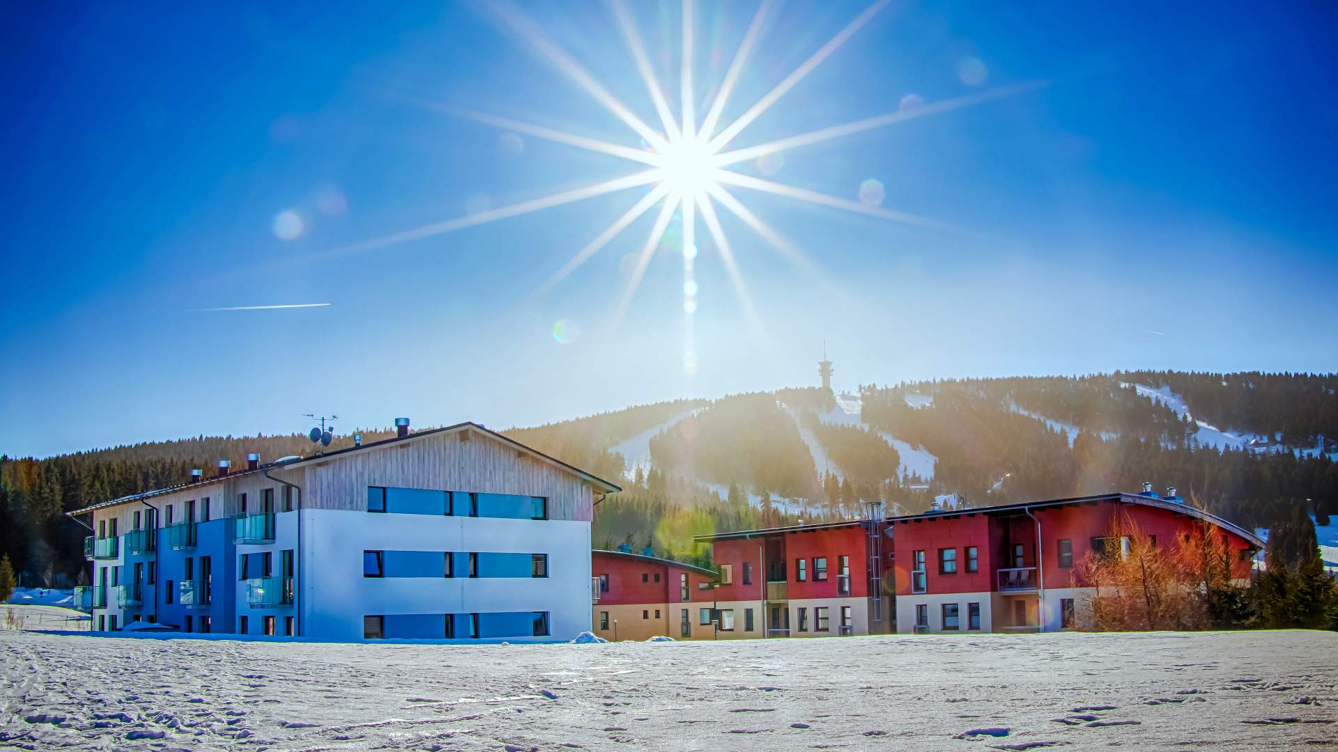 Klínovec Views exteriér zima