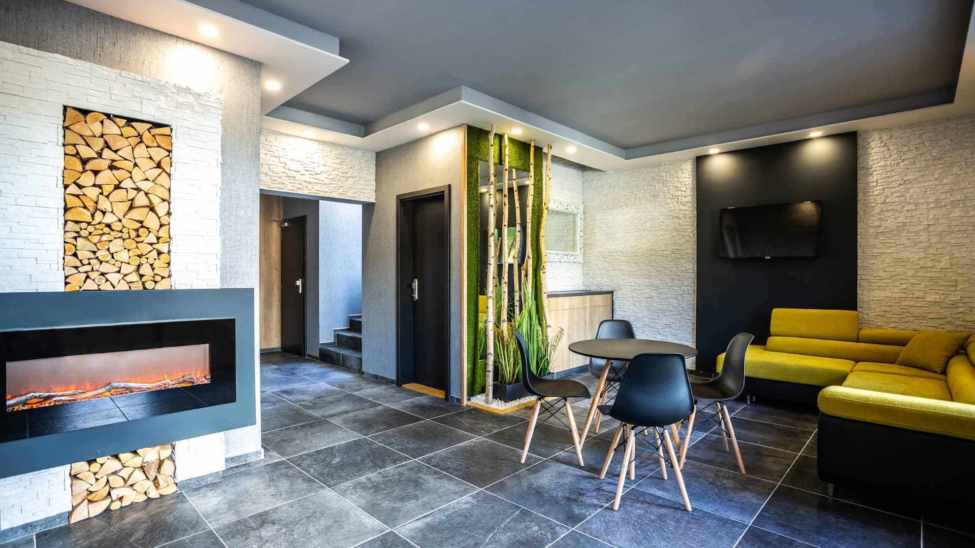 Obývací pokoj apartmánového domu Scandic Plešivec