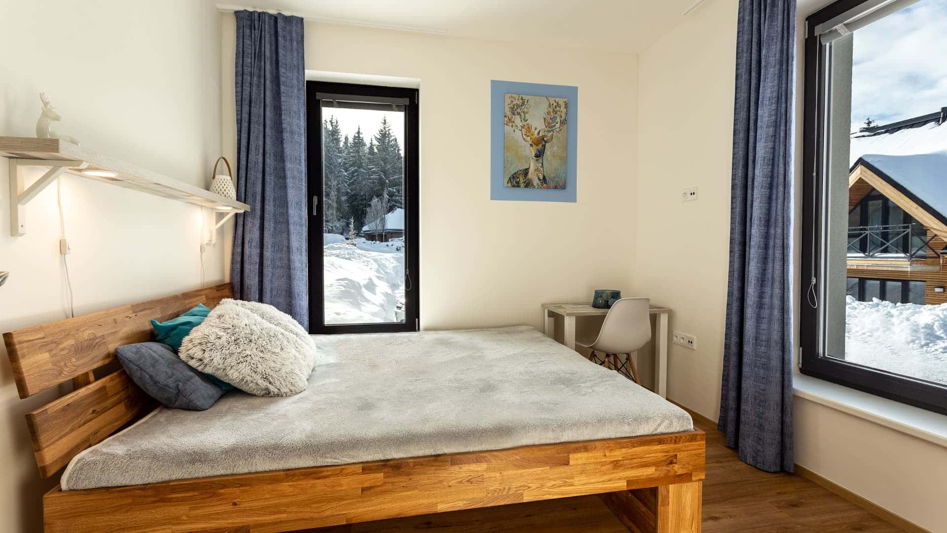 Ložnice apartmánu Adina3 komplexu Ski Chalet Klínovec