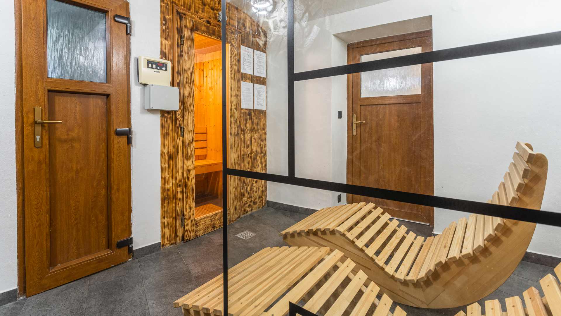 Interiér apartmánového domu Klínovec 129