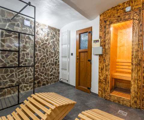 Sauna apartmánového domu Klínovec 129