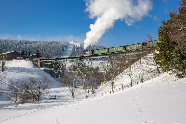 Parní mašina Fichtelbergbahn