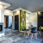 Ob&yacute;vac&iacute; pokoj apartm&aacute;nov&eacute;ho domu Apartm&aacute;ny Pod Ple&scaron;ivcem