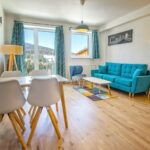 Obývací pokoj apartmánu v Aparthotelu Klínovec Views