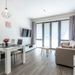 Obývací pokoj apartmánu Adina 2 komplexu Ski Chalet Klínovec