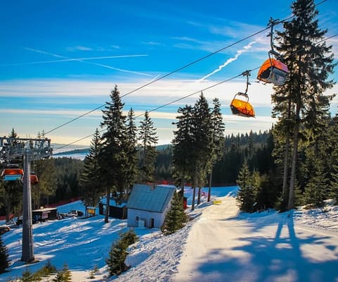 Lanovka ve Ski areálu Klínovec