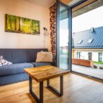 Obývací pokoj apartmánu Adina 3 v komplexu Ski Chalet Klínovec