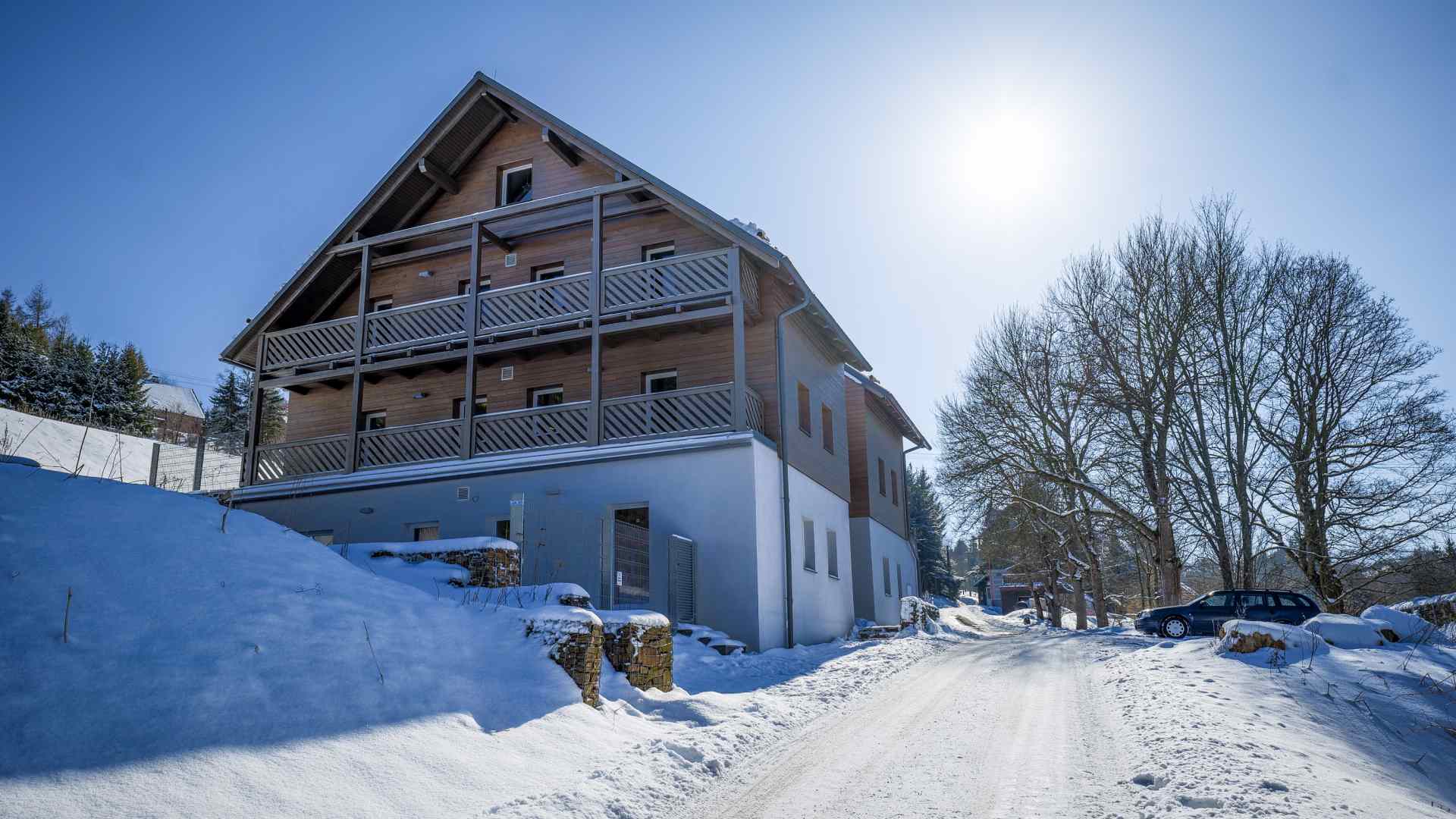 Zima Krušnohorské Stráně