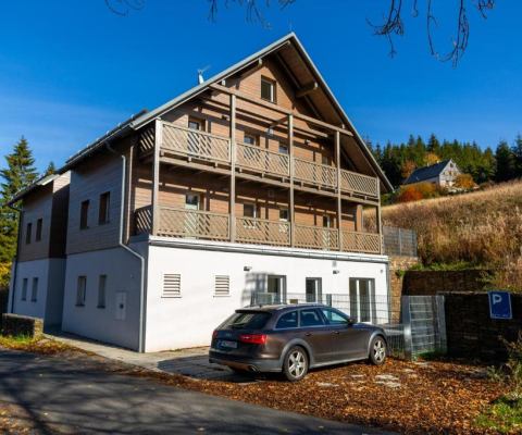 Okolí apartmánového domu Krušnohorské Stráně