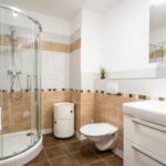 Koupelna se záchodem apartmánu A4