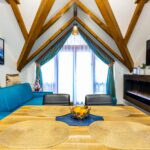 Obývací pokoj apartmánu Adina 9 v komplexu Ski Chalet Klínovec