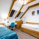 Druhá ložnice apartmánu Adina 9 v komplexu Ski Chalet Klínovec