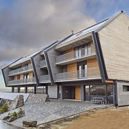 Exteriér komplexu Apartmány Hexagon