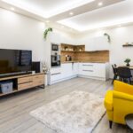 Obývací pokoj apartmánového domu Scandic Plešivec